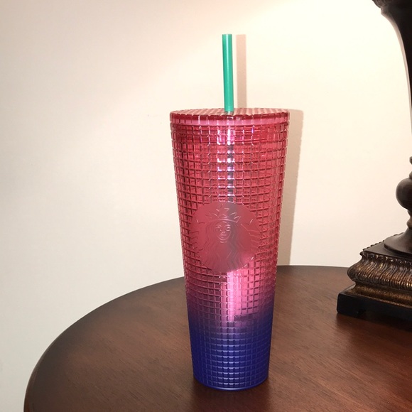NEW Starbucks Ombré 24oz Pink/Violet Tumbler - Picture 1 of 7